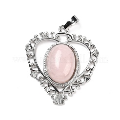 Природного розового кварца подвески G-I322-04P-12