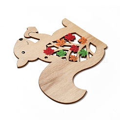 Большие подвески из дерева с односторонним принтом&nbsp;LS-WOOD-I010-11B