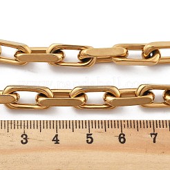 Ионное покрытие (ip) 304 нержавеющая сталь трос цепи браслеты для мужчин&nbsp;BJEW-U017-01G