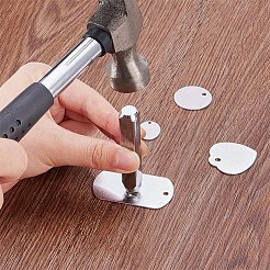 304ステンレススチールチャーム  空白タグのスタンプ  滑らかな表面  フラットラウンド  ステンレス鋼色  15x1mm  穴：1mm  100個/箱&nbsp;STAS-BC0002-25P