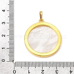 Colgantes de concha blanca natural tallada en bastidor&nbsp;SH-CBA69D1-05G