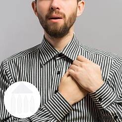 100 шт. 4 стильных пластиковых ошейника в форме стрелы для защиты домашних животных от непогоды для рубашки священнослужителя DIY-FH0006-47