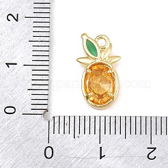 Pendenti in ottone con pavé di zirconi colorati&nbsp;CU-CBAFB7D-03B-G