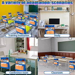 Полиэстеровый органайзер для спинки стула в классе&nbsp;AJEW-WH20017-46B