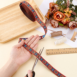 10 ярд полиэфирные ленты с вышивкой в этническом стиле&nbsp;OCOR-PH0006-74C