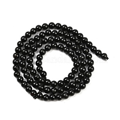 Натуральный черный турмалин бисер нитей&nbsp;G-G763-01-4mm-AB
