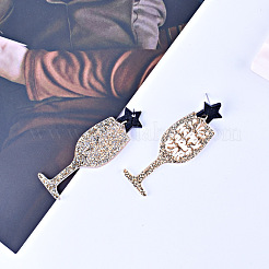 Бокал с подвесками из акрила в виде бокала и надписью «С Новым годом»&nbsp;FS-WG98AAA-01