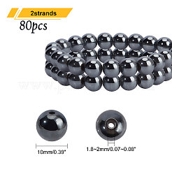 Ematite sintetico non magnetico rotondo fili&nbsp;G-PH0012-01-10mm