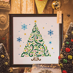 Grands modèles de pochoirs de peinture de dessin réutilisables en plastique&nbsp;DIY-WH0172-743