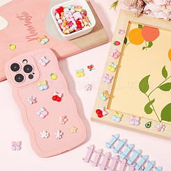 Прозрачные и непрозрачные кабошоны из декодированной смолы в фруктовом стиле RESI-SP0001-10