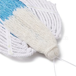 Подвесные украшения из хлопка и макраме ручной работы в виде ангела&nbsp;HJEW-JM02760-01