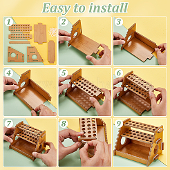 Бамбуковый держатель для кистей для каллиграфии&nbsp;DIY-WH0581-08