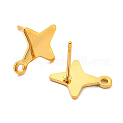 Ohrstecker aus Edelstahl 201 in Sternform&nbsp;LS-STAS-Q251-02G