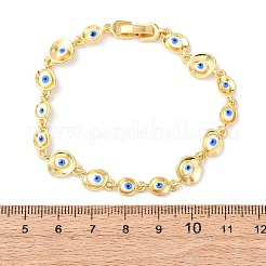 Браслеты из латунной цепочки для женщин&nbsp;BJEW-D387-03G-02