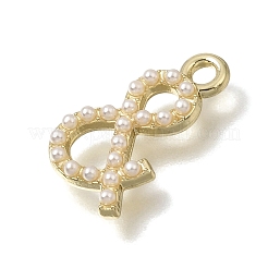 Pendenti di perle in ottone e plastica&nbsp;PL-CBAE379-06LG-A