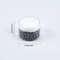 340 шт. 4 вида немагнитных синтетических гематитовых бусин&nbsp;G-NB0002-85