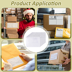 100 шт. прозрачные пластиковые самоклеящиеся пакеты для экспресс-конвертов AJEW-BC0007-51