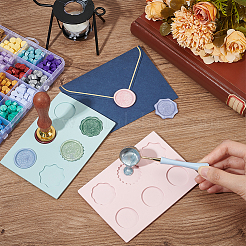 2шт 2-цветный восковой фиксатор силикона с частицами DIY-NB0010-22A