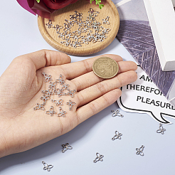 Подвески-бабочки из нержавеющей стали 304 в виде насекомых STAS-TAG0001-02P