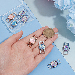 8 шт. 4-х цветные подвески-шнурки из сплава и смолы&nbsp;FIND-PH0017-50