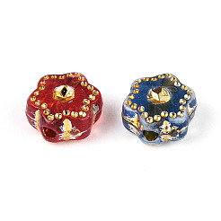 Пластиковые цветочные бусы&nbsp;KY-T041-26A-M