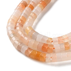 Нити натуральных золотых шелковых нефритовых бусин G-H230-64