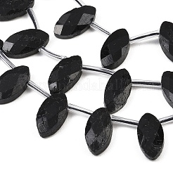 Натуральный черный турмалин бисер нитей&nbsp;G-P607-A03-01