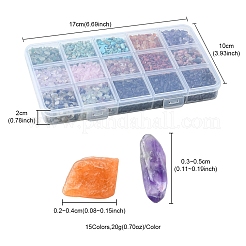 305 г 15 стиля бусины из натуральных смешанных драгоценных камней G-FS0005-63