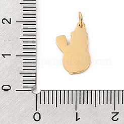 Подвески из нержавеющей стали 304 на рождественскую тематику STAS-F305-01