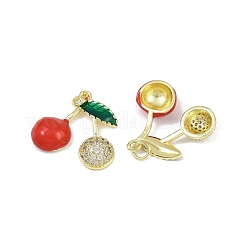 Pendentifs avec zircon cubiques à micro-pavés en laiton&nbsp;KK-H072-11A-G02
