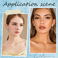 12шт латунные микропаве прозрачные кубические циркониевые подвески&nbsp;KK-BBC0021-53