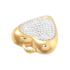 Подвески из полимерной глины и нержавеющей стали 304 со стразами RESI-R155-012G-05