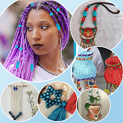 1005 шт. 5 стиля крашеных бусин из натурального дерева WOOD-PH0003-42B