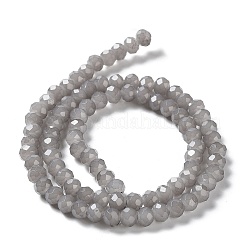 Запекание расписных стеклянных бусин с имитацией нефрита&nbsp;LS-X-DGLA-A034-J6MM-A43