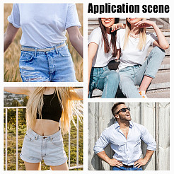 40шт силиконовый держатель молнии для джинсов HJEW-NB00229