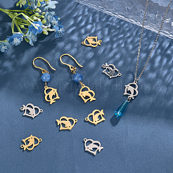 24 шт. 4 полых подвески из нержавеющей стали 201&nbsp;STAS-UN0029-99