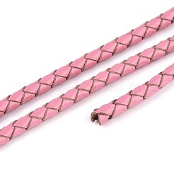 Полый плетеный шнур из коровьей кожи&nbsp;NWIR-ZX002-01B