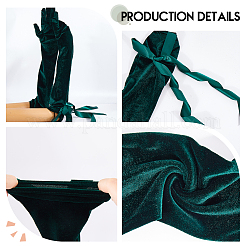 Бархатные женские длинные перчатки&nbsp;AJEW-WH20072-12B