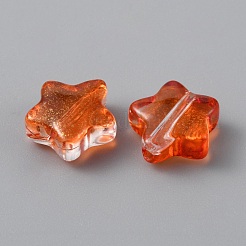 Бусины ручной работы бусины золотого песка&nbsp;LAMP-WH0011-06C