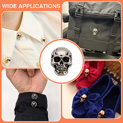 20 шт. пуговицы из сплава в виде черепа FIND-PH0026-24B