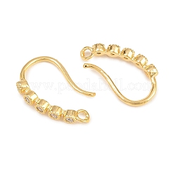 Ganchos del pendiente de rhinestone de bronce&nbsp;KK-C261-01A-G