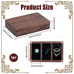 Деревянный магнит и бархатная коробочка для хранения вещей в форме куба CON-WH0200-06C