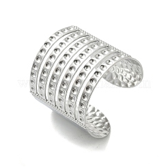 Браслеты-манжеты из нержавеющей стали 304 для женщин&nbsp;BJEW-Z096-06P