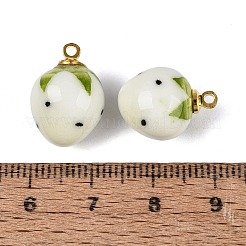 Pendentifs en porcelaine fait à la main&nbsp;PORC-N013-13A-01