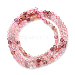 Натуральные кварцевые бусины супер семь нитей&nbsp;G-A276-C06-3mm