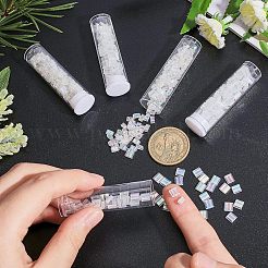 528 pièce de perles de rocaille en verre transparent à 2 trous&nbsp;SEED-NB0001-52