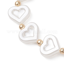 Браслеты из искусственного жемчуга и бусин из АБС-пластика для женщин&nbsp;NJEW-JB12195-01