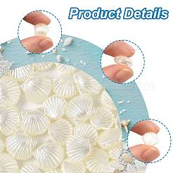 200 шт. 2 стиля бусины из искусственного жемчуга из АБС-пластика OACR-FS0002-31