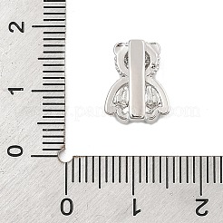 Латунные микро проложить кубического циркония слайд подвески ZIRC-I068-13P