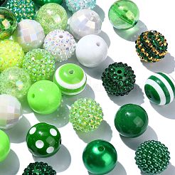 50 шт. Непрозрачные акриловые бусины&nbsp;MACR-CJ0001-98